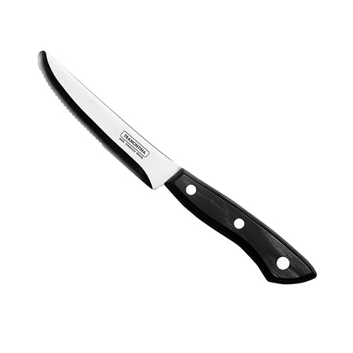 Trigger Jumbo Polywood Steak Knife - Rounded Blade (Light Black) - 40-30-074 (Pack of 12)