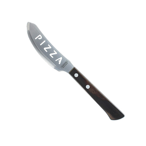 Cut out Pizza Knife - light black polywood - 40-30-609 (Pack of 12)