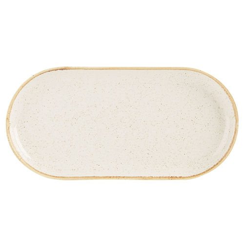 Oatmeal Narrow Oval Plate 30cm - 118130OA (Pack of 6)