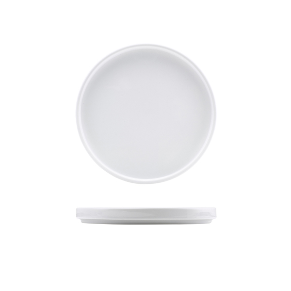 Genware Porcelain Low Presentation Plate 20cm/8