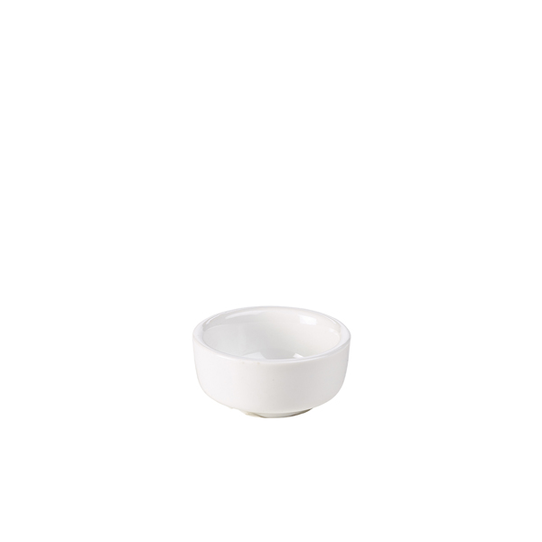 Genware Porcelain Butter Pat 6.5cm/2.5