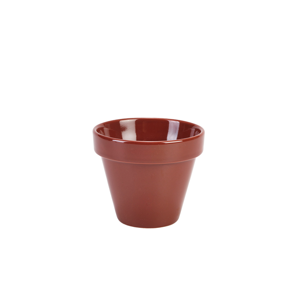 Genware Porcelain Plant Pot 11.5 x 9.5cm/4.5 x 3.75