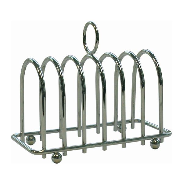 Chrome Horseshoe 6 Slice Toast Rack - 701614 (Pack of 1)