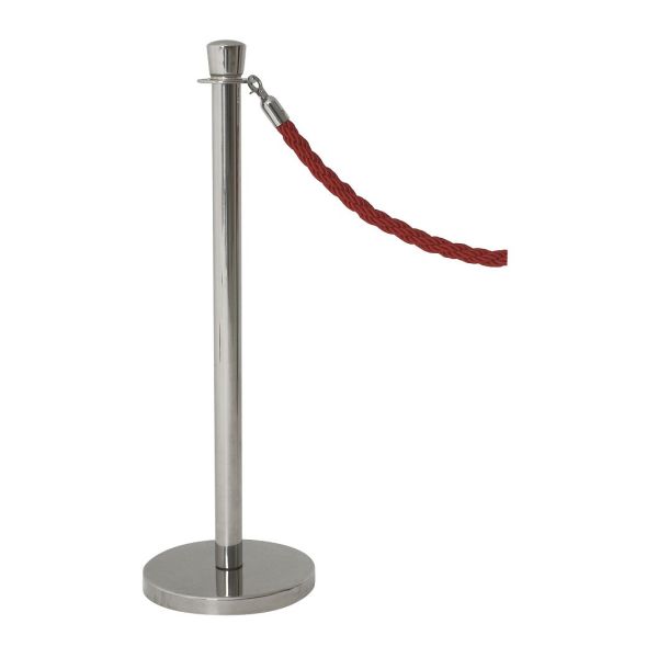 Genware Stainless Steel Barrier Post - BP-RPE (Pack of 2)