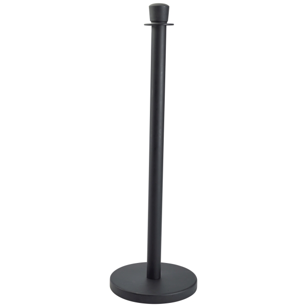 Genware Black Barrier Post - BP-RPEBK (Pack of 2)