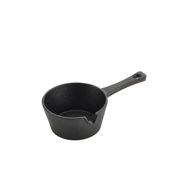 Mini Cast Iron Sauce Pan 9.7 x 4.5cm - C105 (Pack of 6)