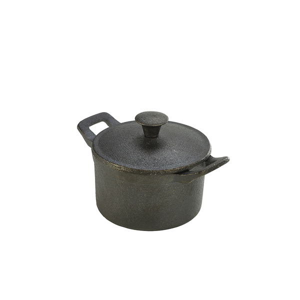 Mini Cast Iron Casserole Dish 10 x 6cm - C106 (Pack of 6)