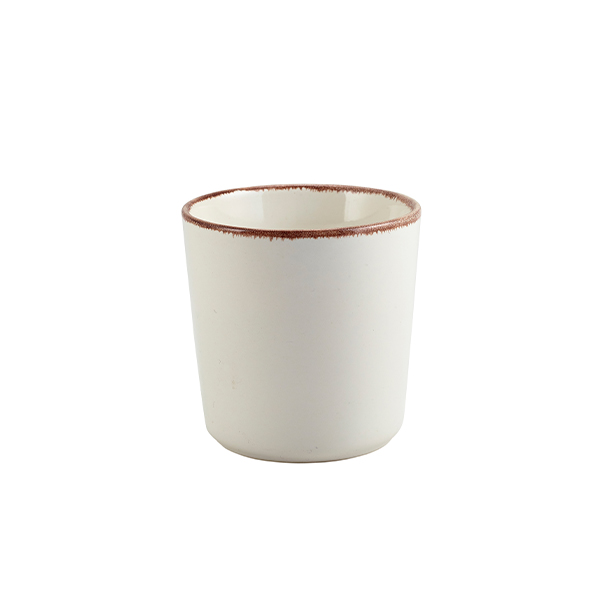 Terra Stoneware Sereno Brown Chip Cup 8.5 x 8.5cm - CC-SBR8 (Pack of 6)