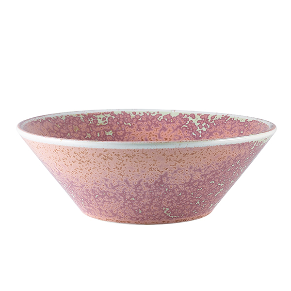 Terra Porcelain Rose Conical Bowl 19.5cm - CN-PRS19 (Pack of 6)