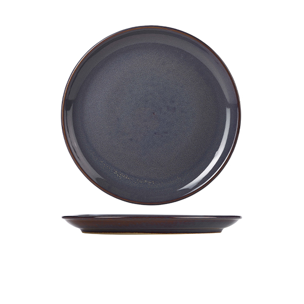 Terra Stoneware Rustic Blue Coupe Plate 24cm - CP-BL24 (Pack of 6)