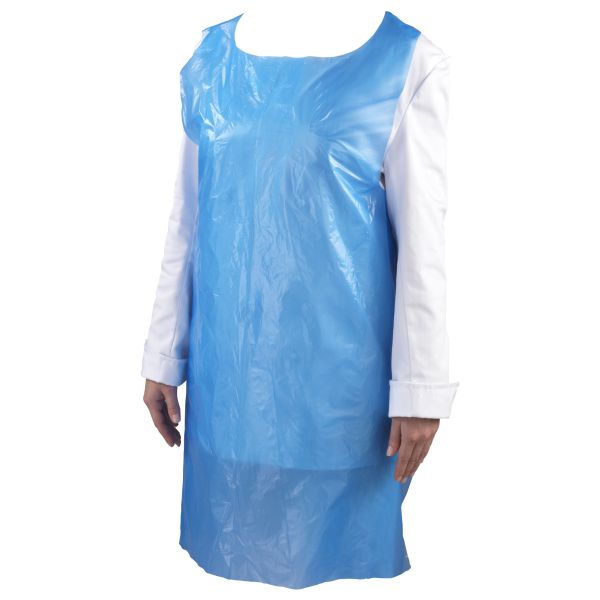 Blue Disposable Pe Apron (100 Pcs) - EBA (Pack of 1)