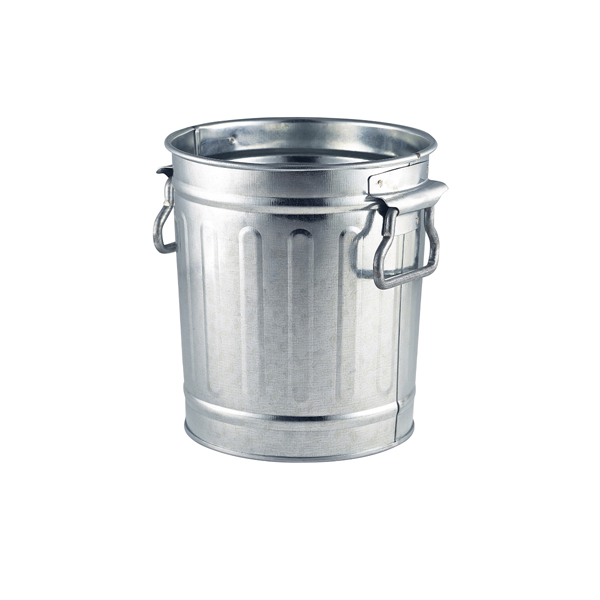 Miniature Galvanised Bin 14x12x15cm - GBIN14 (Pack of 12)