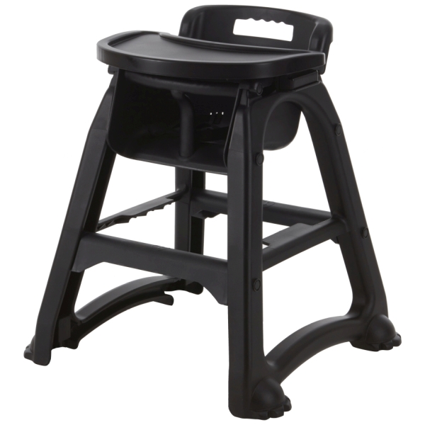 GenWare Black PP Stackable High Chair - HCHAIR-PPBK