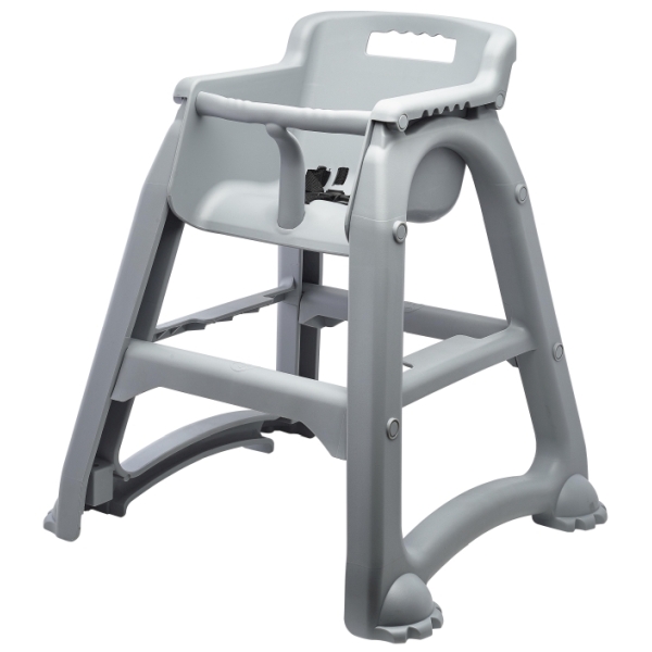 GenWare Grey PP Stackable High Chair - HCHAIR-PPG