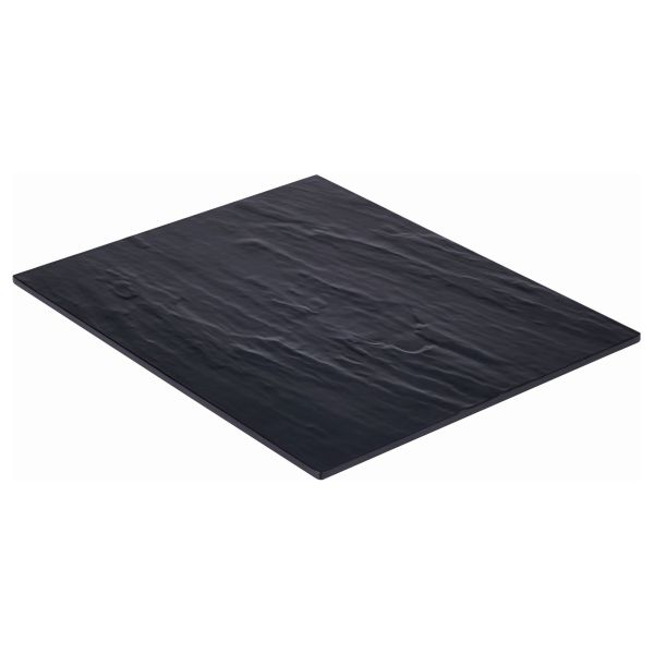 Slate Melamine Platter GN 1/2 32.5X26.5cm - MEL12-SL