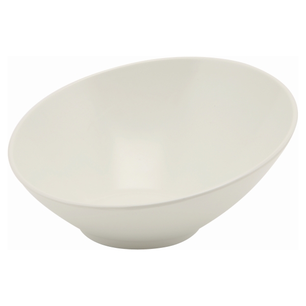 White Melamine Slanted Buffet Bowl 30X29X13cm - MELSLB-30