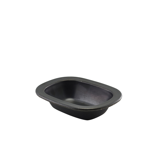 GenWare Black Vintage Steel Pie Dish 16cm - SPD16BKV (Pack of 12)