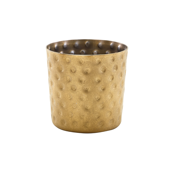 GenWare Gold Vintage Steel Hammered Serving Cup 8.5 x 8.5cm - SVH8GDV (Pack of 12)