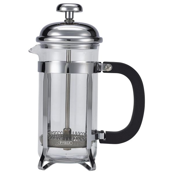 3 Cup Cafetiere Chrome Pyrex 350ml - T803CS