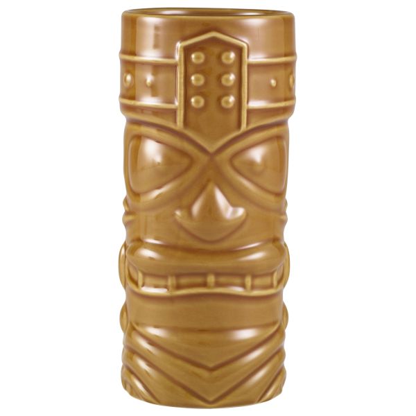 Genware Brown Tiki Mug 40cl/14oz - TKM400BR (Pack of 4)