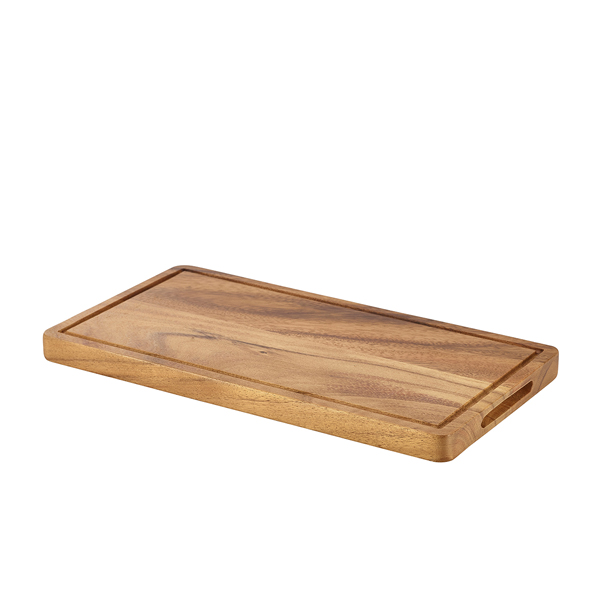 Genware Acacia Wood Serving Board GN 1/3 - WSB3217