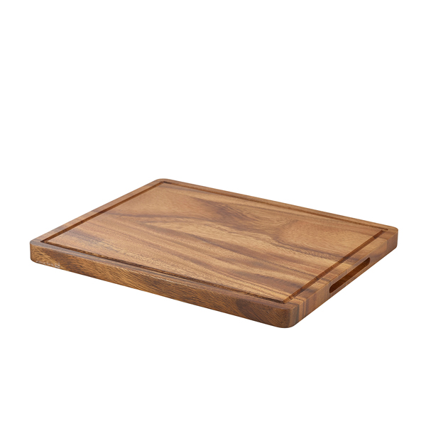 Genware Acacia Wood Serving Board GN 1/2 - WSB3226