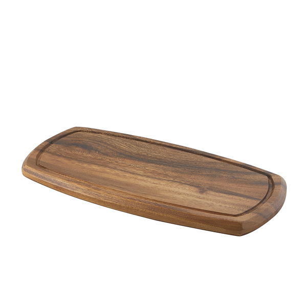 Genware Acacia Wood Serving Board 36 x 18 x 2cm - WSB3618