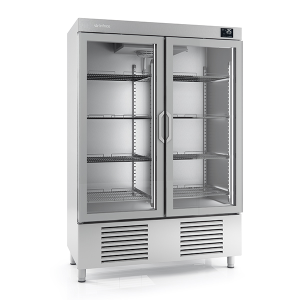 INFRICO DOUBLE GLASS DOOR FREEZER 1110L - AN1002BT-CR