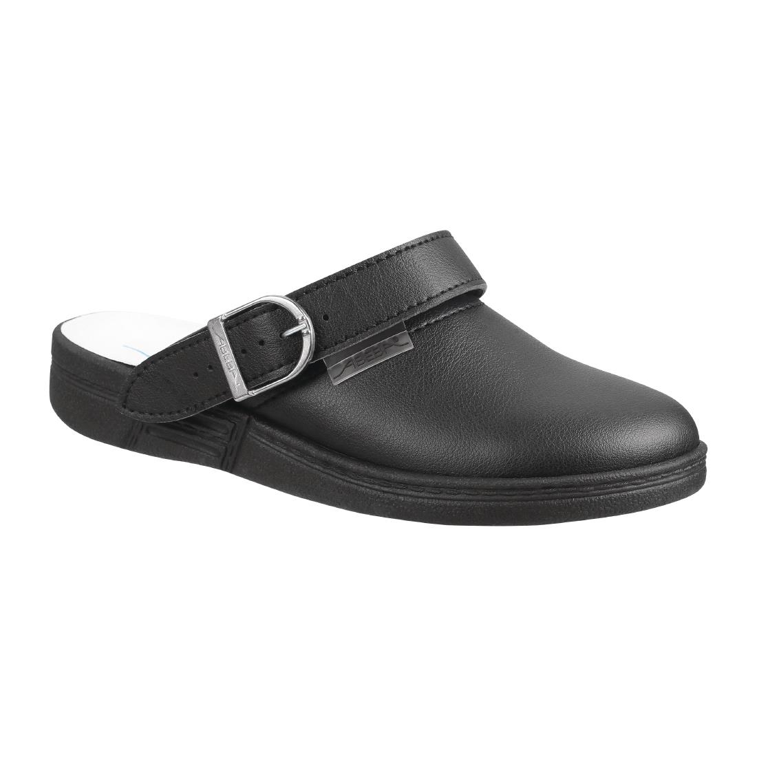 Abeba Microfibre Clogs Black Size 36