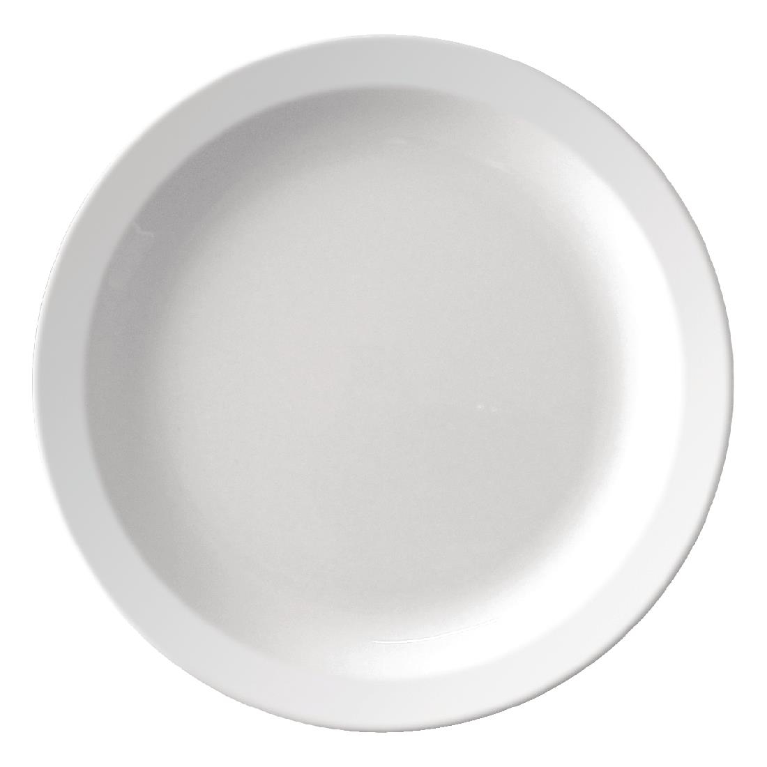 Olympia Kristallon Melamine Narrow Rimmed Plates 267mm (Pack of 12)