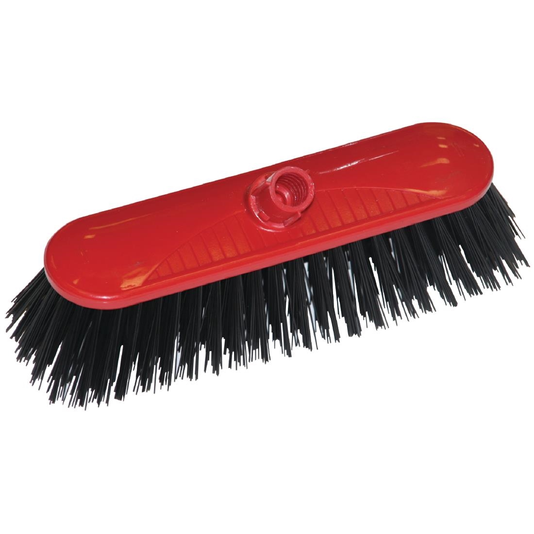 SYR Contract Broom Head Stiff Bristle Red 10.5in