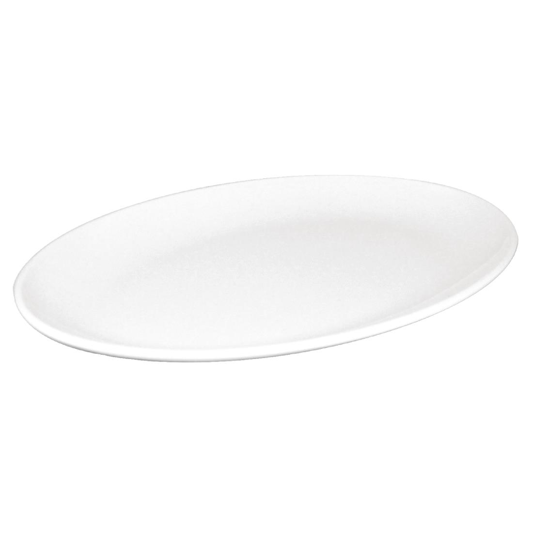 Olympia Kristallon Melamine Oval Coupe Plates 305mm (Pack of 12)