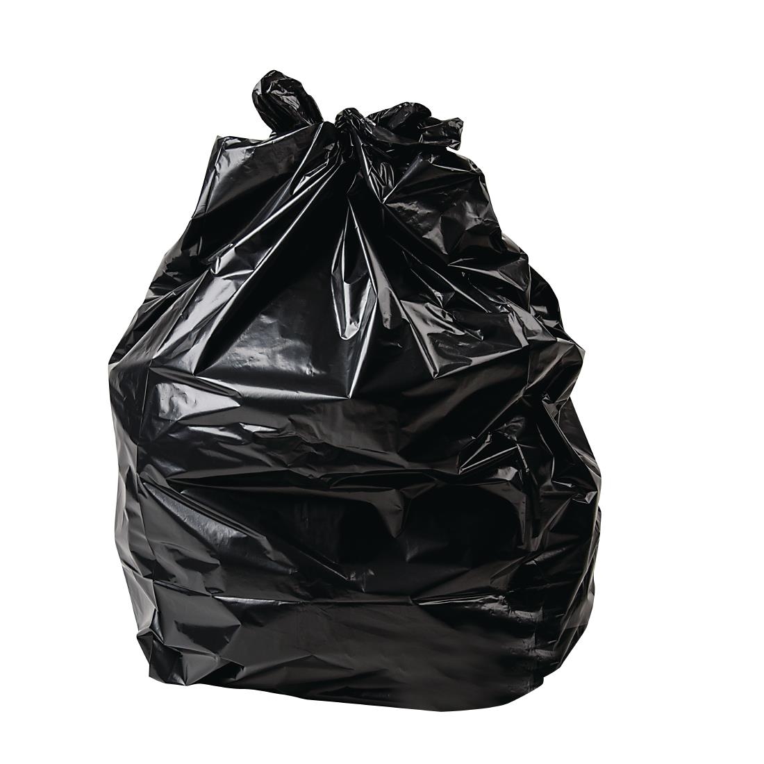 Jantex Large Extra Heavy-Duty Black Bin Bags 160Ltr (Pack of 100)