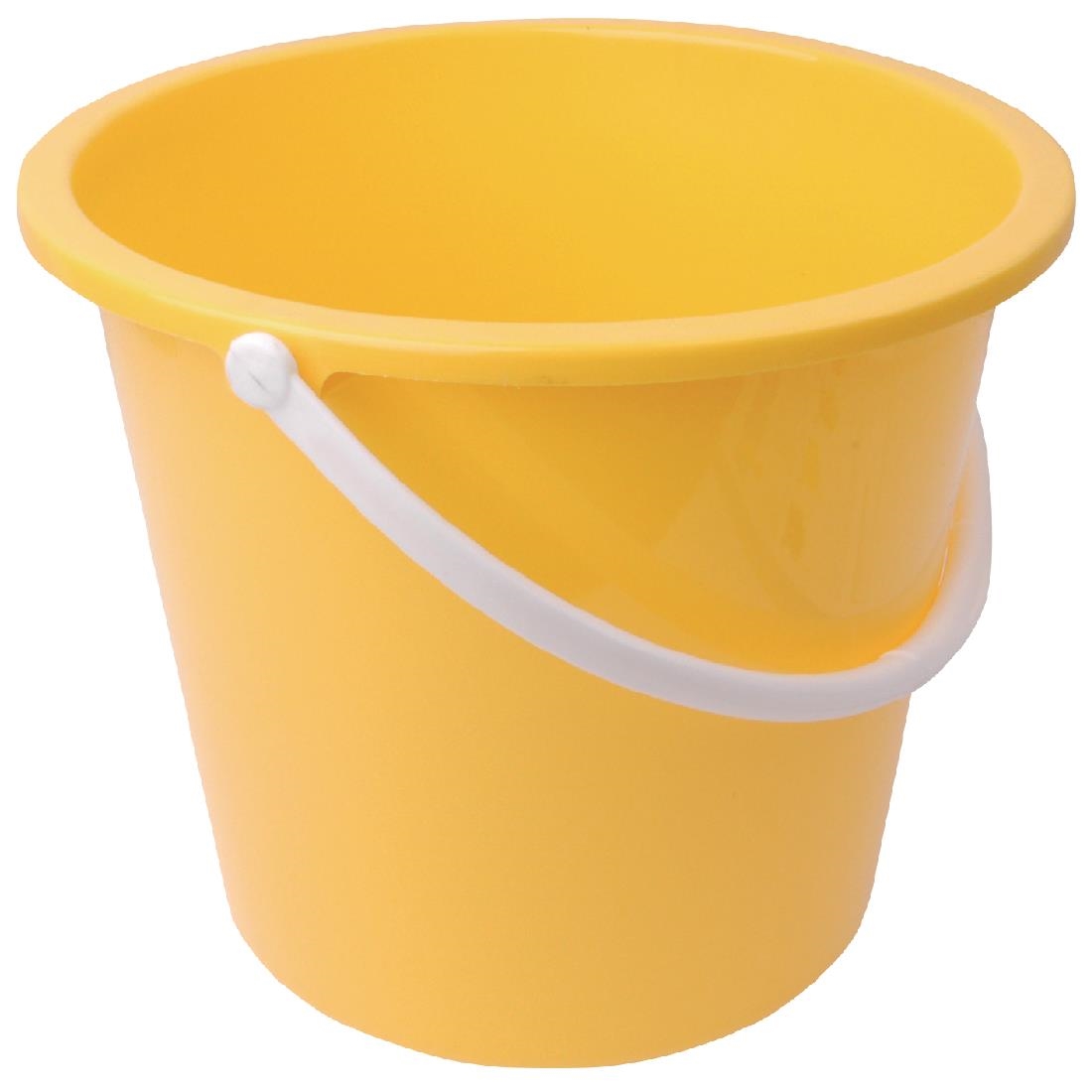 Jantex Round Plastic Bucket Yellow 10Ltr