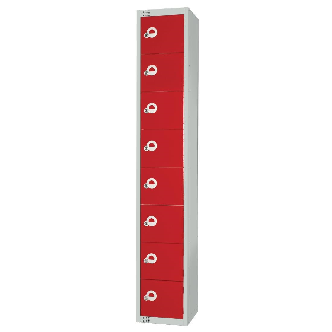 Elite Eight Door Electronic Combination Locker Red