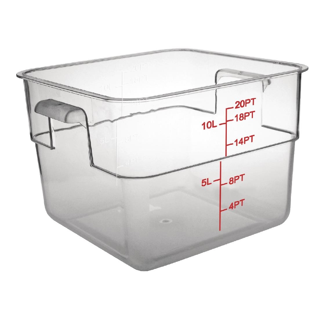 Hygiplas Polycarbonate Square Storage Container 10Ltr