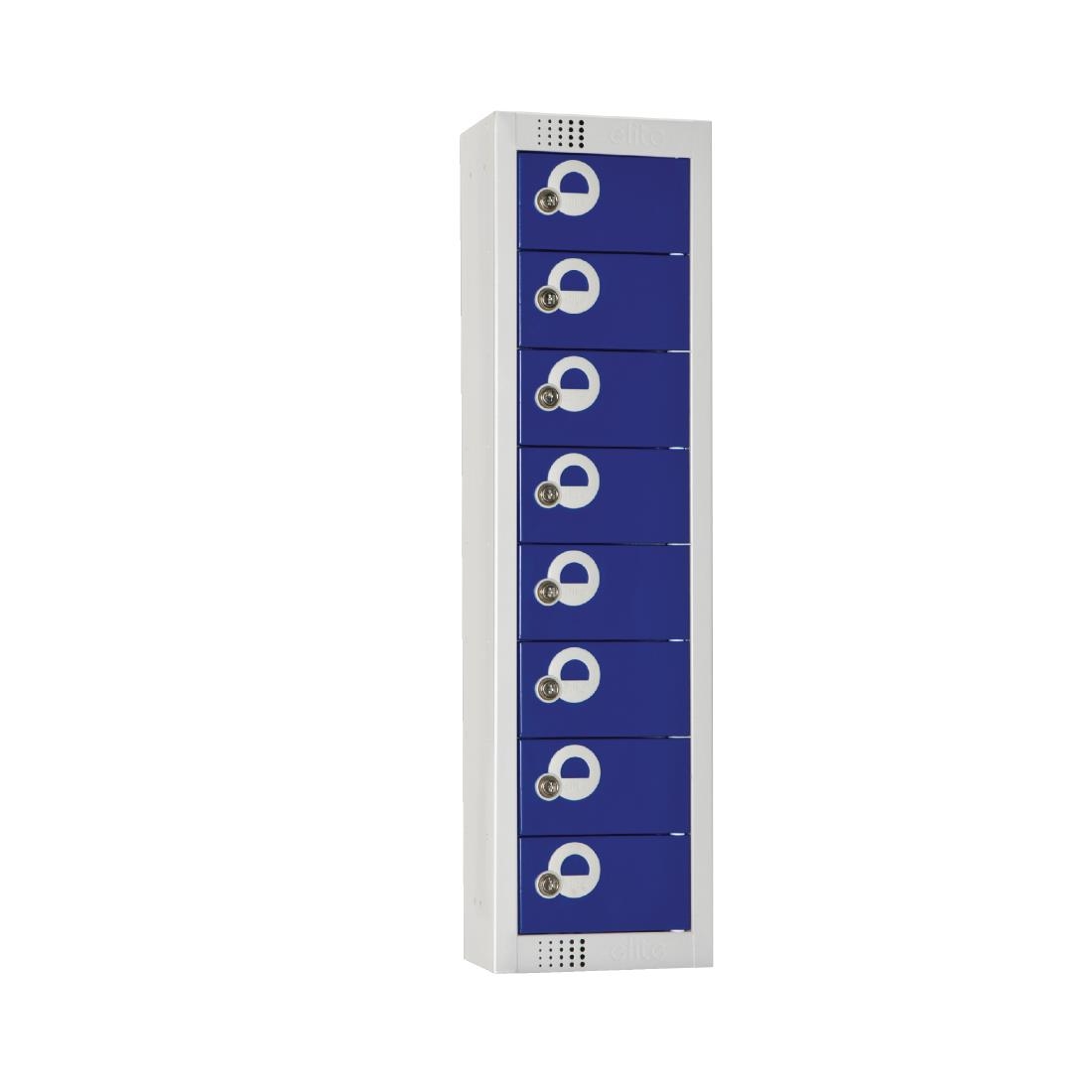 Elite Personal Effects Locker 8 Door Blue Camlock