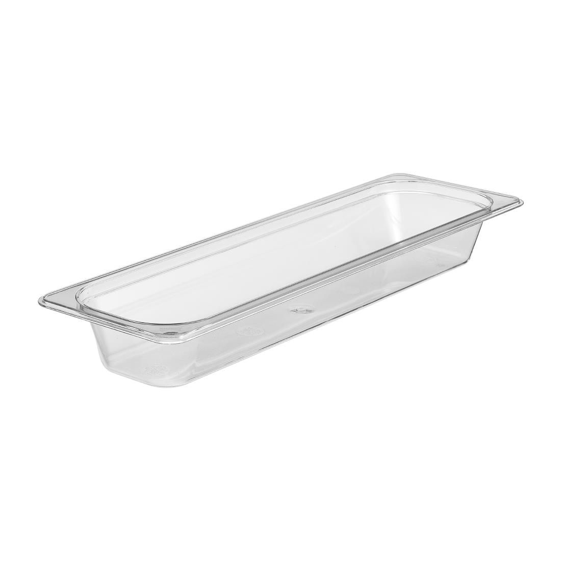 Cambro Camwear Long Clear Food Pan 1/2 X 2