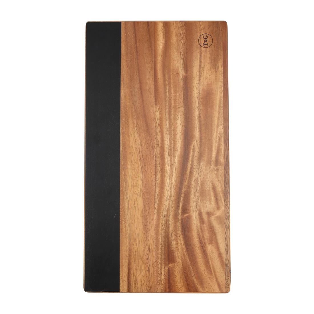 T&G Acacia Wood Cheese Board with Chalk Strip 300mm