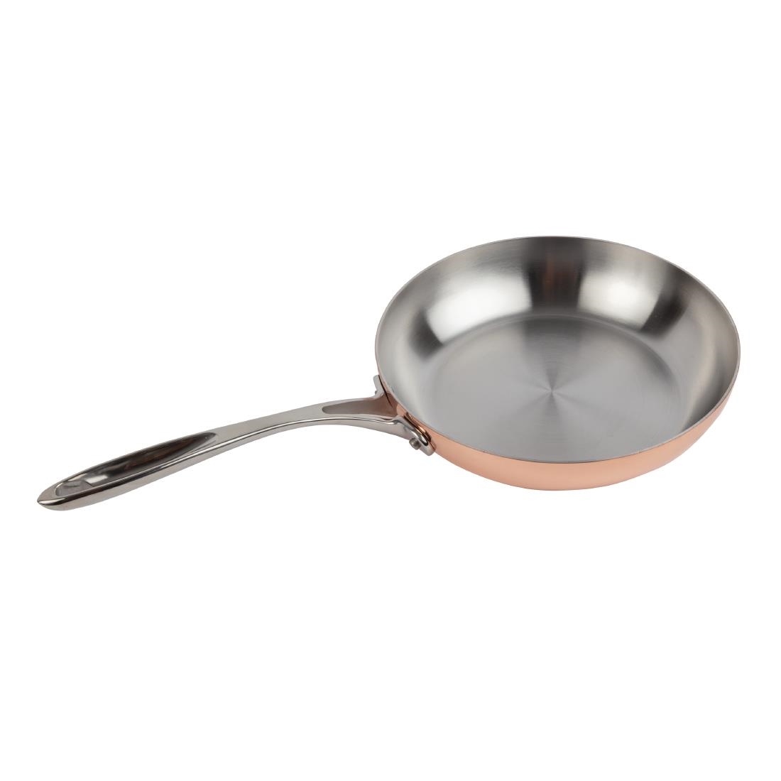 Vogue Tri Wall Copper Frying Pan 240mm