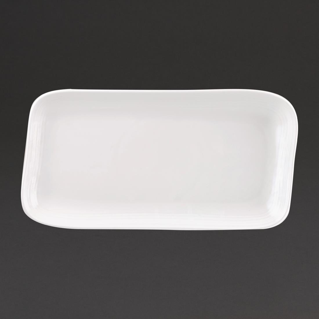 Churchill Discover Rectangular Plates White 285 x 134mm (Pack of 12)