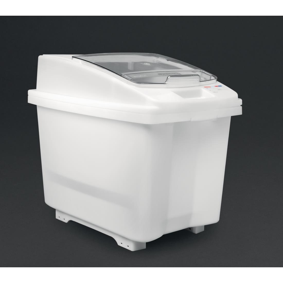 Araven Transparent Mobile Ingredient Bin 80Ltr