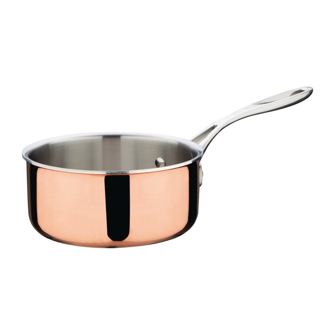 Vogue Induction Tri Wall Copper Saucepan 160mm