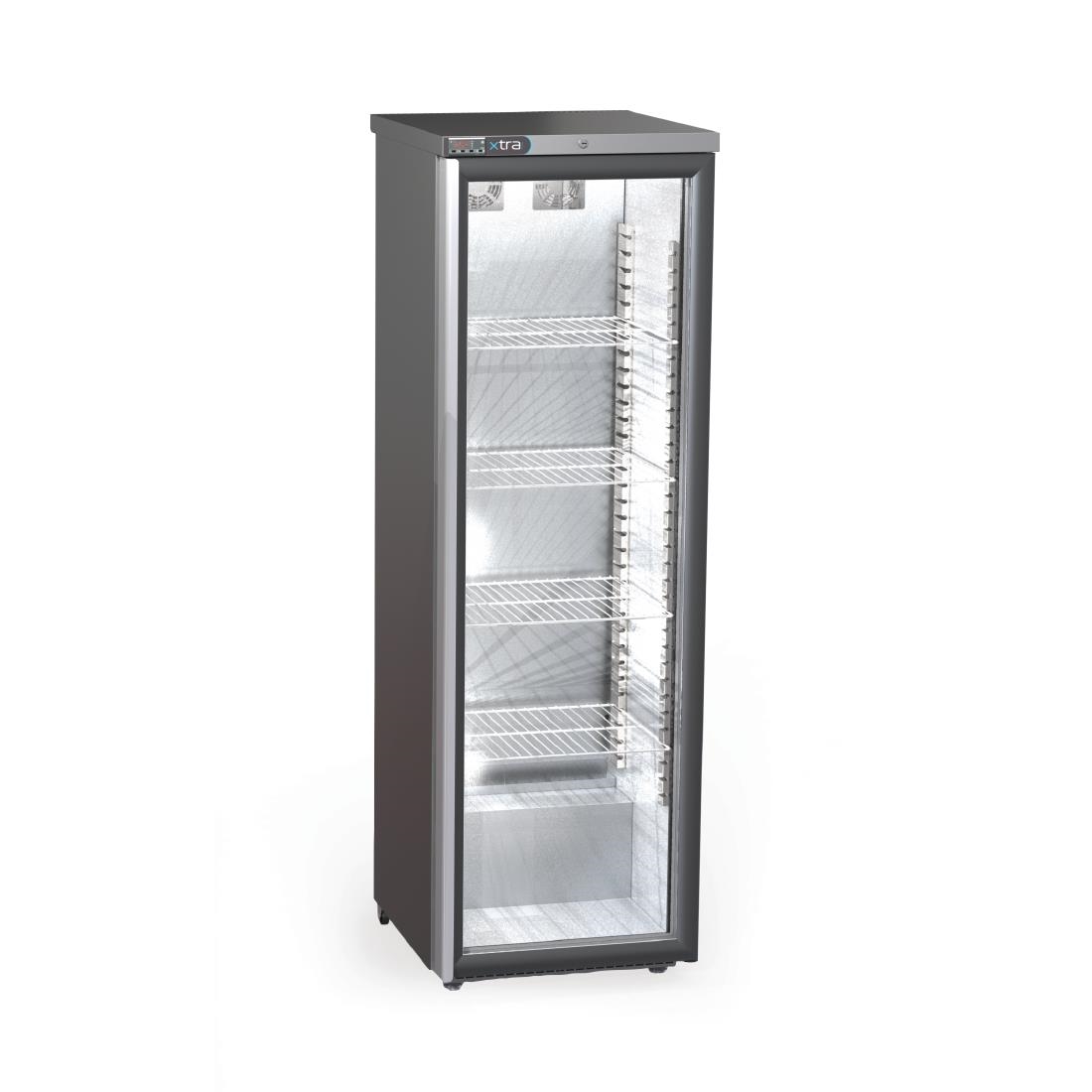 Foster Xtra Slimline 1 Glass Door 410Ltr Cabinet Fridge with Light XR415G 33/113