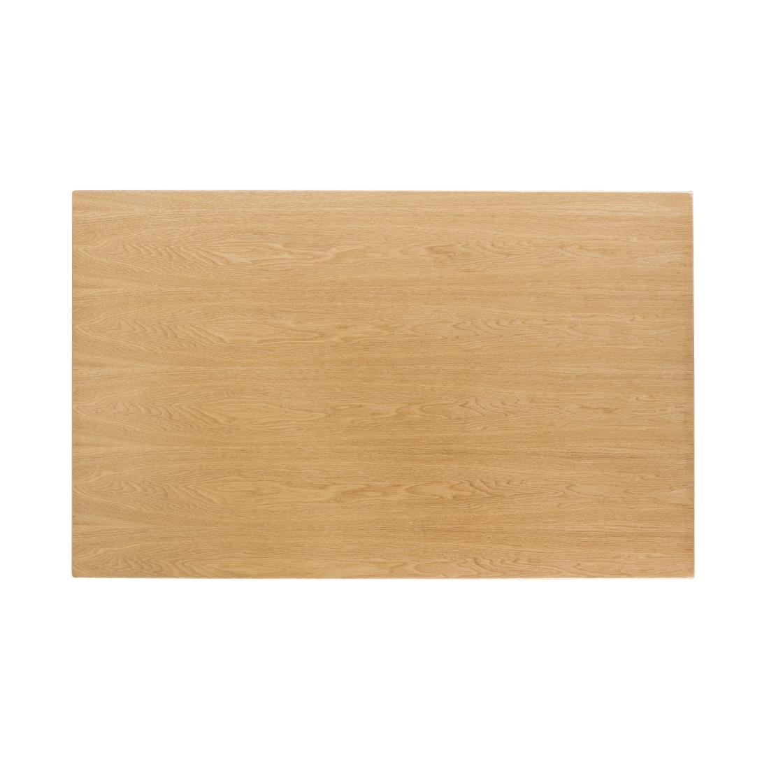 Bolero Pre-drilled Rectangular Table Top Natural Ash Veneer 1100 x 700mm