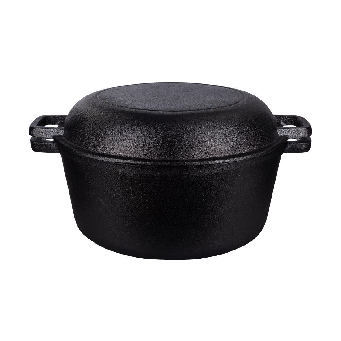 Tramontina Pre-Seasoned 2-in-1 Double Dutch Oven 260mm 4.75Ltr