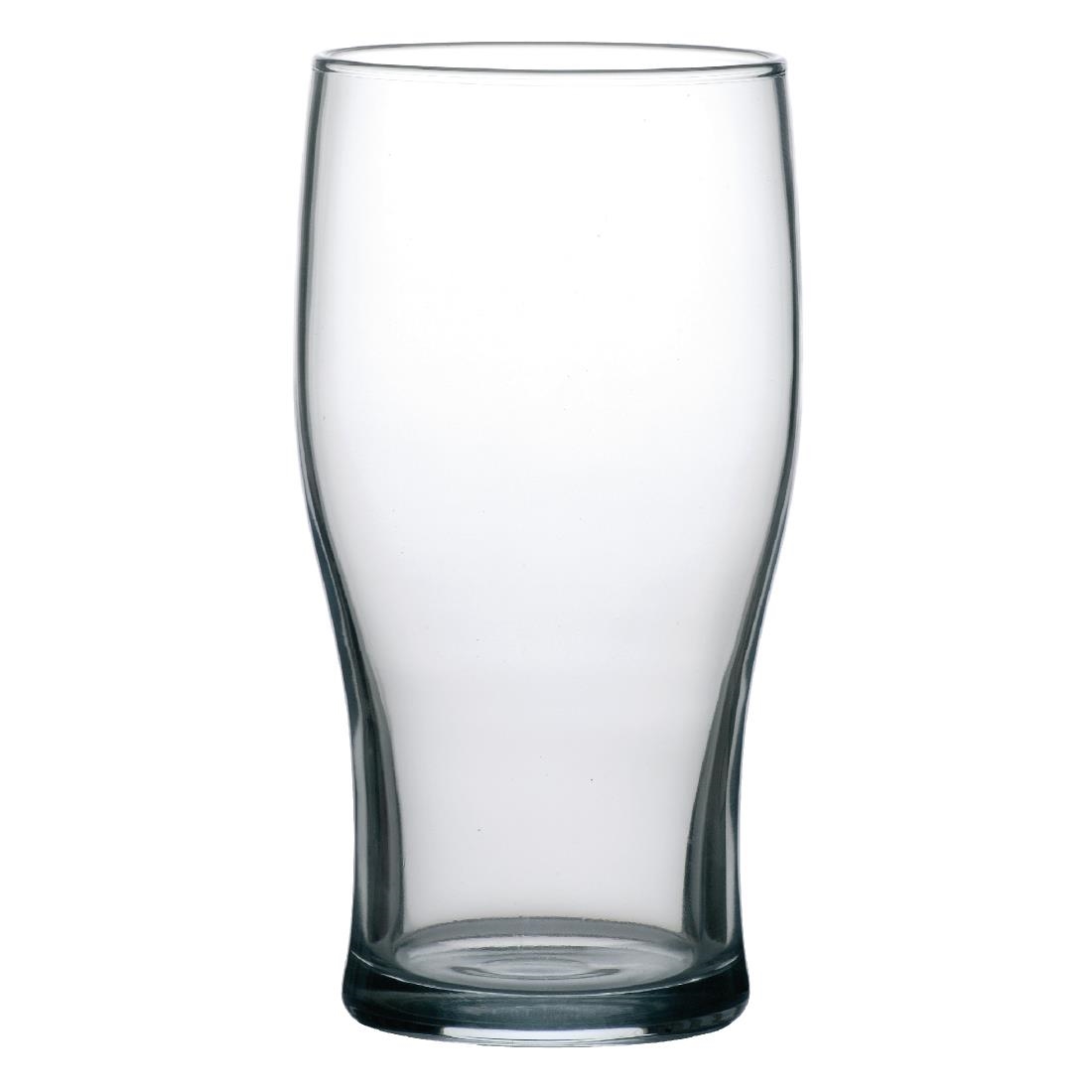 Arcoroc Tulip Nucleated Beer Glasses 570ml CE Marked (Pack of 48)