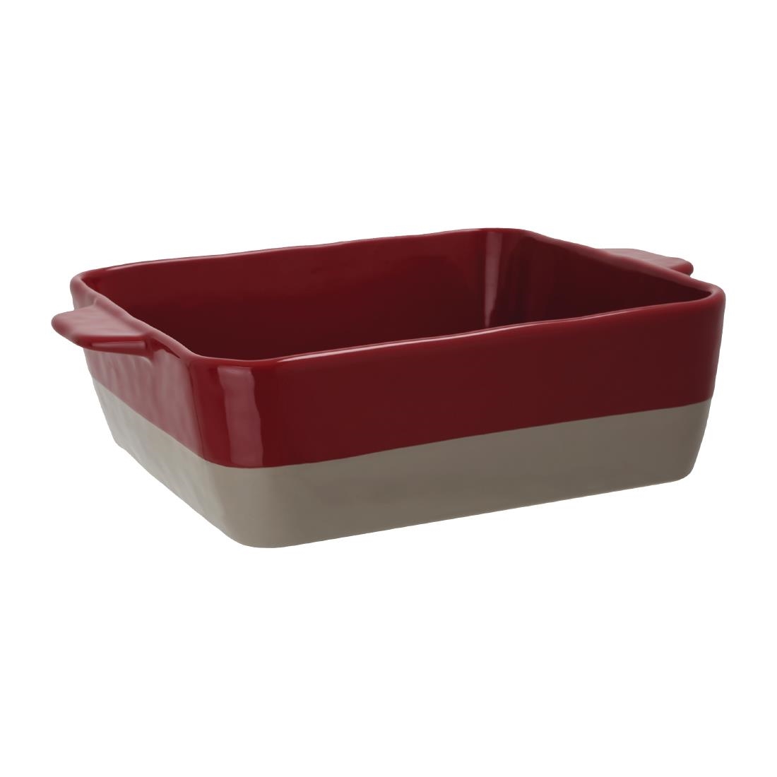 Olympia Red And Taupe Ceramic Roasting Dish 4.2Ltr