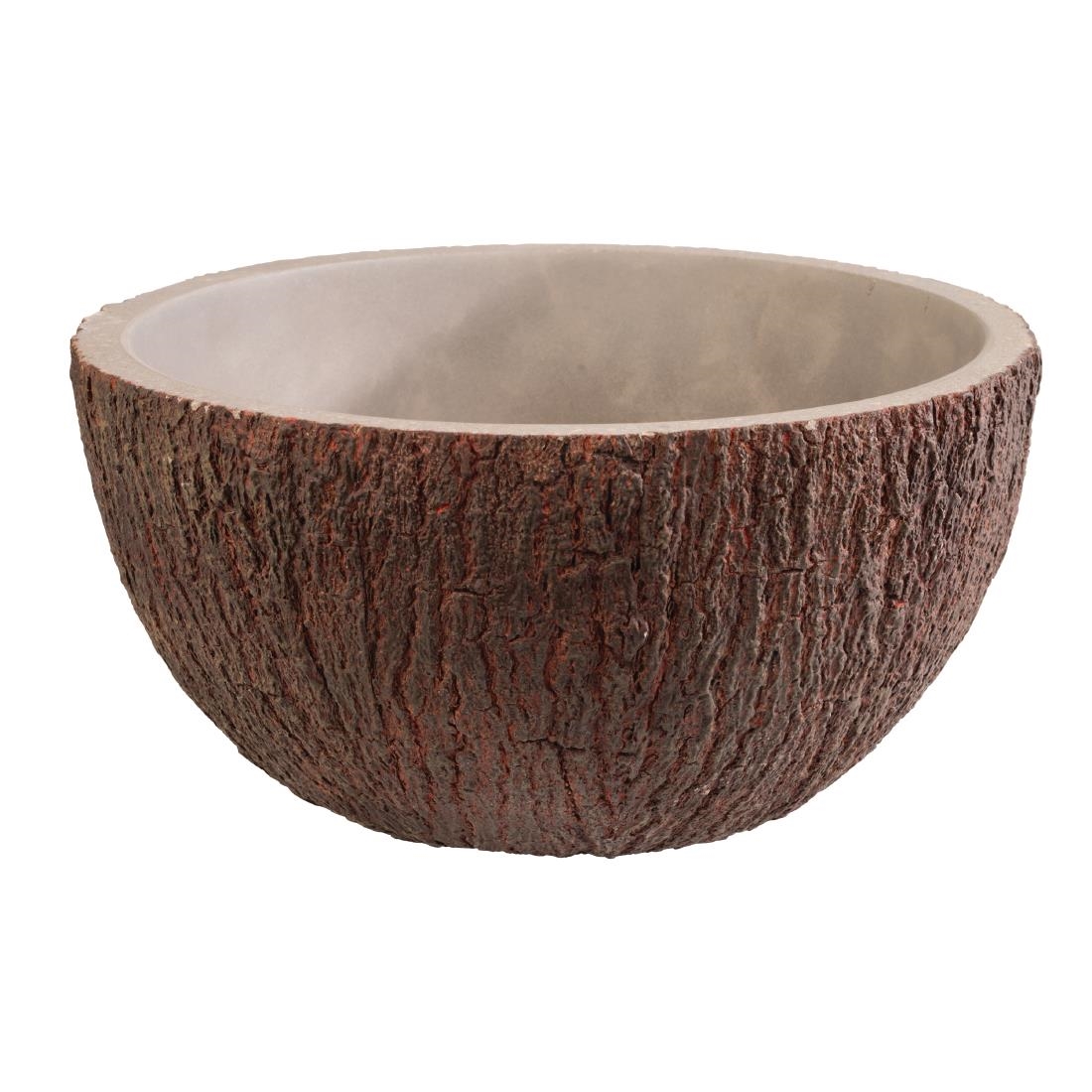 APS Coconut Bowl Concrete 230mm 2200ml (Single)