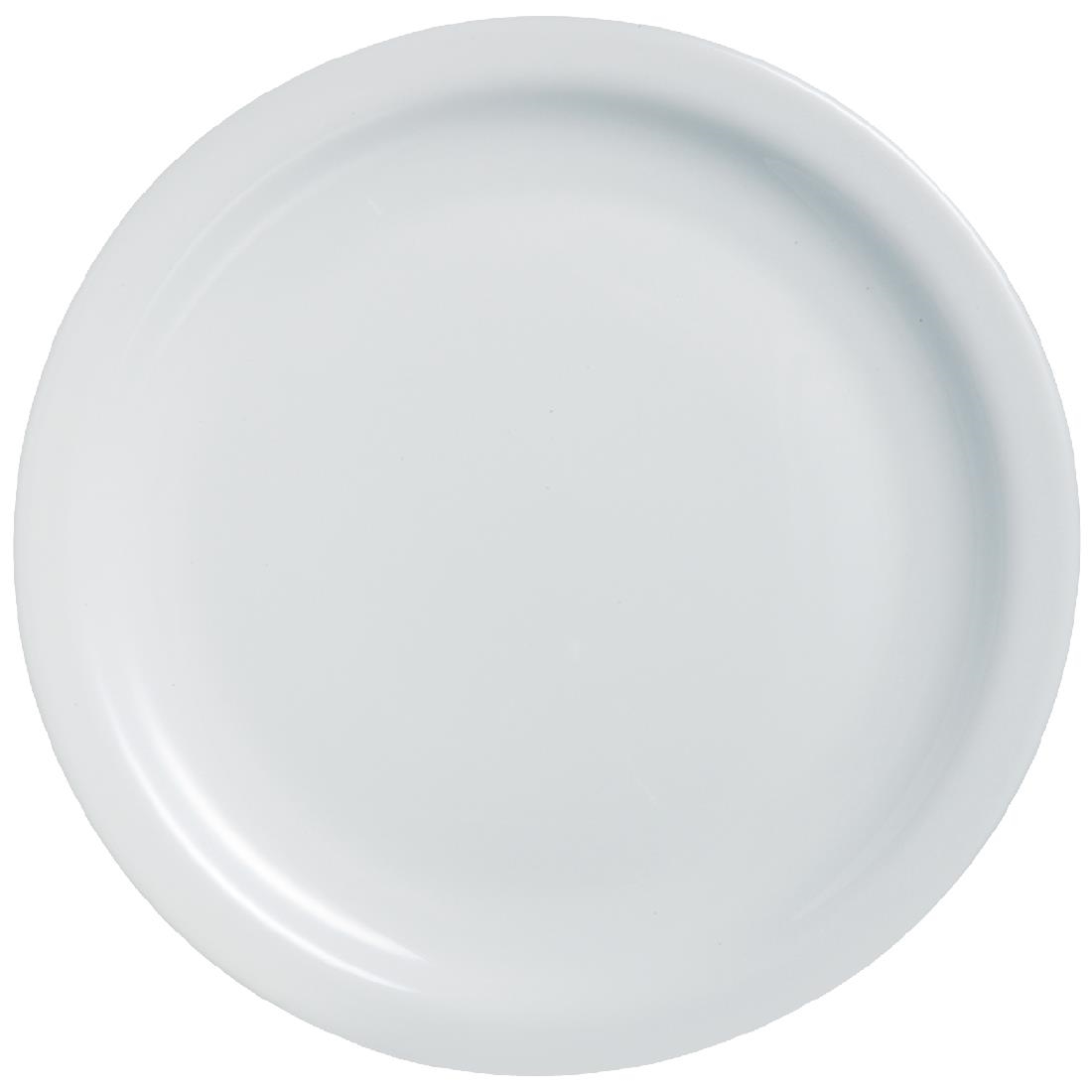 Arcoroc Opal Hoteliere Narrow Rim Plates 155mm (Pack of 6)